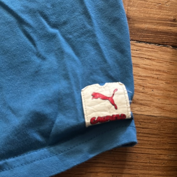 Garfield for Puma blue shirt and black shorts size 11-12 - Picture 3 of 10